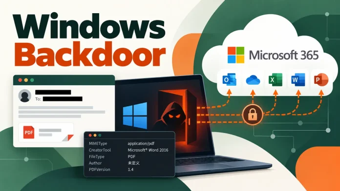 Windows Backdoor: Χάκερ κρύβουν όλο το C2 στο Microsoft 365 Windows Backdoor: Χάκερ κρύβουν όλο το C2 στο Microsoft 365