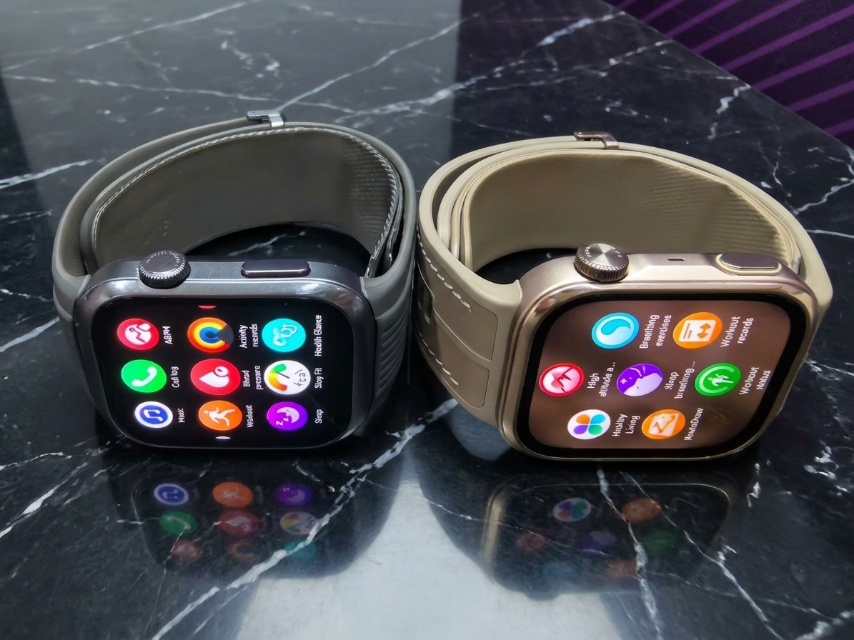 Σύγκριση πάχους Huawei Watch D2 και Huawei Watch D3