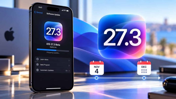 iOS 27.3: Beta στις 4 Νοεμβρίου και τελική έκδοση τον Δεκέμβριο iOS 27.3: Beta στις 4 Νοεμβρίου και τελική έκδοση τον Δεκέμβριο